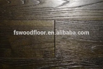 Asian Teak handscraped hardwood flooring