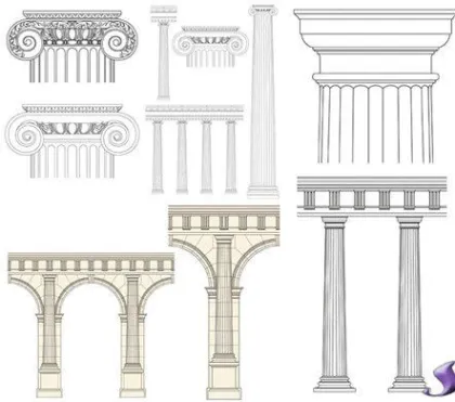 Eps Classic Decorative Roman Columns Pillars For Front Porch Pillars