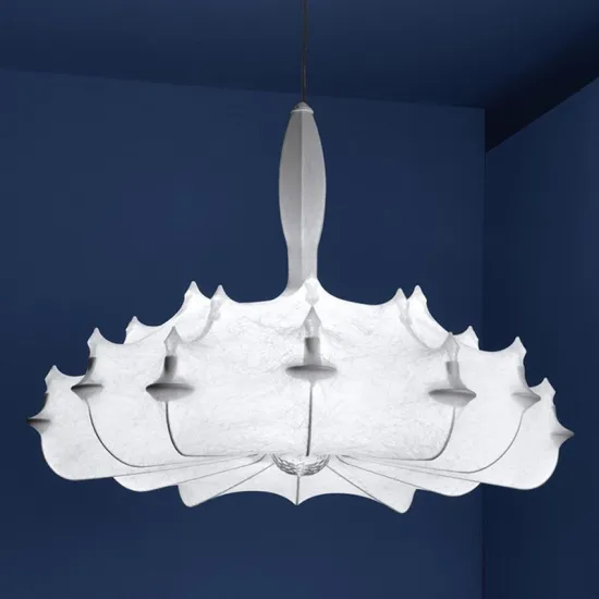 Large Silk Chandelier for Modern High Ceiling Spaces: Lobby, Villa, Hotel Decor