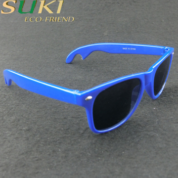 2016 latest design custom bottle beer opener plastic sunglasses for party