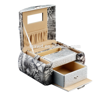 Snake Skin Travel Jewelry Box with Mirror jewellery online