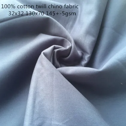 100% cotton twill chino fabric