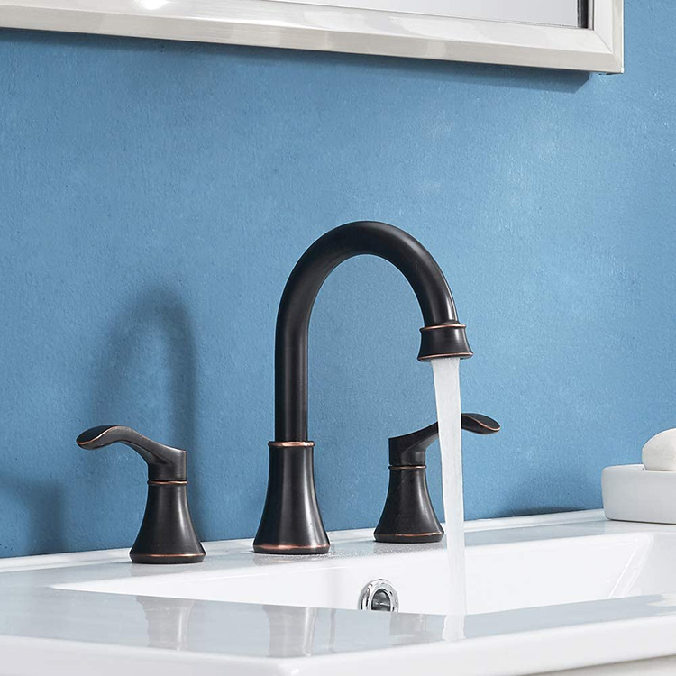 Vintage Bathroom Faucets Brushed Bronze Black Sink Tap