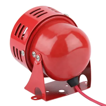 12V Mini 110dB Red Air Raid Siren Horn for Car and Truck