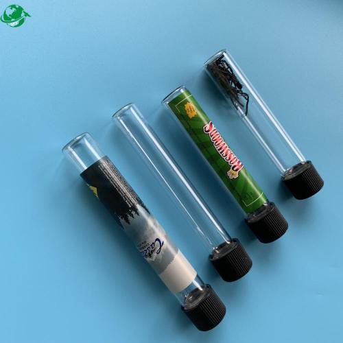 Custom Labels glass pre roll tubes for sales