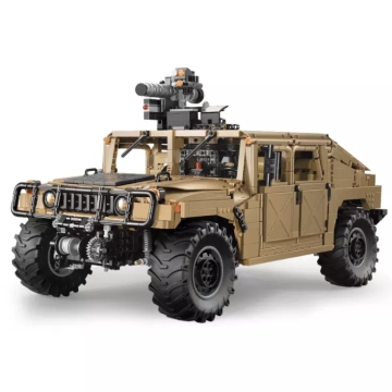 Official Cada 1:8 Scale HUMVEE RC Car Model - Authorized Bricks, High-Tech Assembled Building Blocks Toy