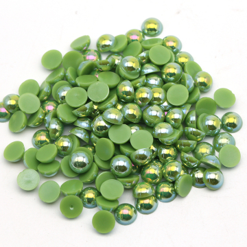 Assorted Sizes and Colors of Flatback Pearls for Decorative Use