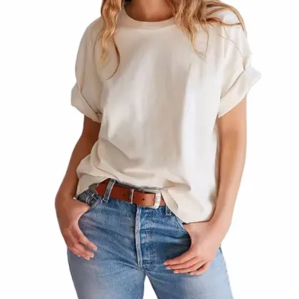 OEM Cotton Custom logo Women's T-shirt