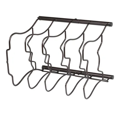 Heavy Duty Bronze Cookware Kitchen Organizer Rack Simple Houseware Cabinet Pantry Pan Rack and Pot Lid Organizer Rack Holder