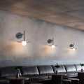 Lampada da parete moderna in metallo lampada di lusso per hotel