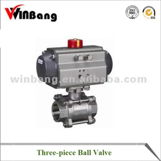 Three-piece Pneumatic Ball Valve Model:WB-Q611F