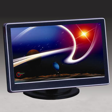 Standalone Monitor with Silver and Glass