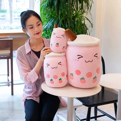 24cm Smiley Boba Milk Tea Plushie: The Ultimate Soft Toy for Boba Tea Lovers