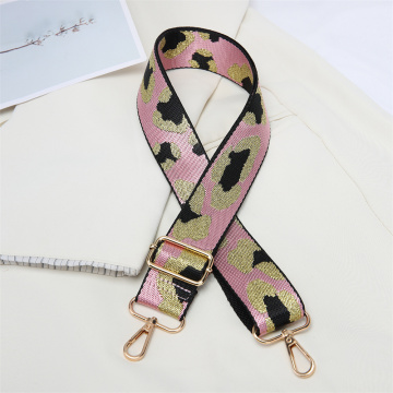 52 Inches Length Adjustable Colorful Crossbody Shoulder Strap - Black Pink Replacement