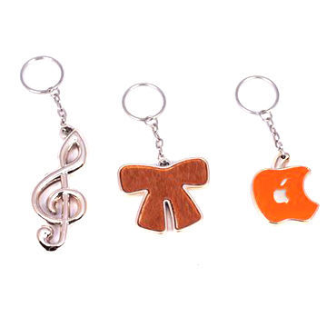 Plastic Symbol Shaped Keychains, Customized Designs are Accepted