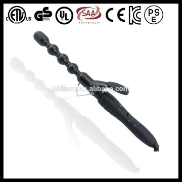 Professional hot bubble wand hair rollers electric with interchangeable barrels