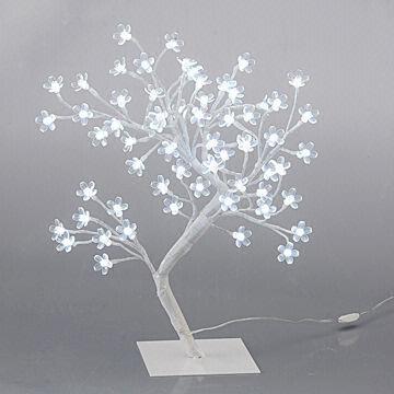 LED Christmas tree lights with maple flowers, height of 45cm