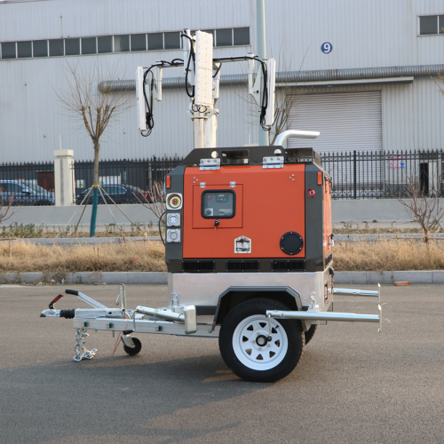 Battery Light Tower Mobile Light tower with 9m Diesel Generator Factory