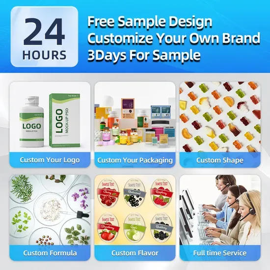 OEM Gummy Candy Vitamins for Adult Beauty Support