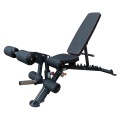 Schwarzes Fitnessstudio -Bein -Locken -Bench -Maschine