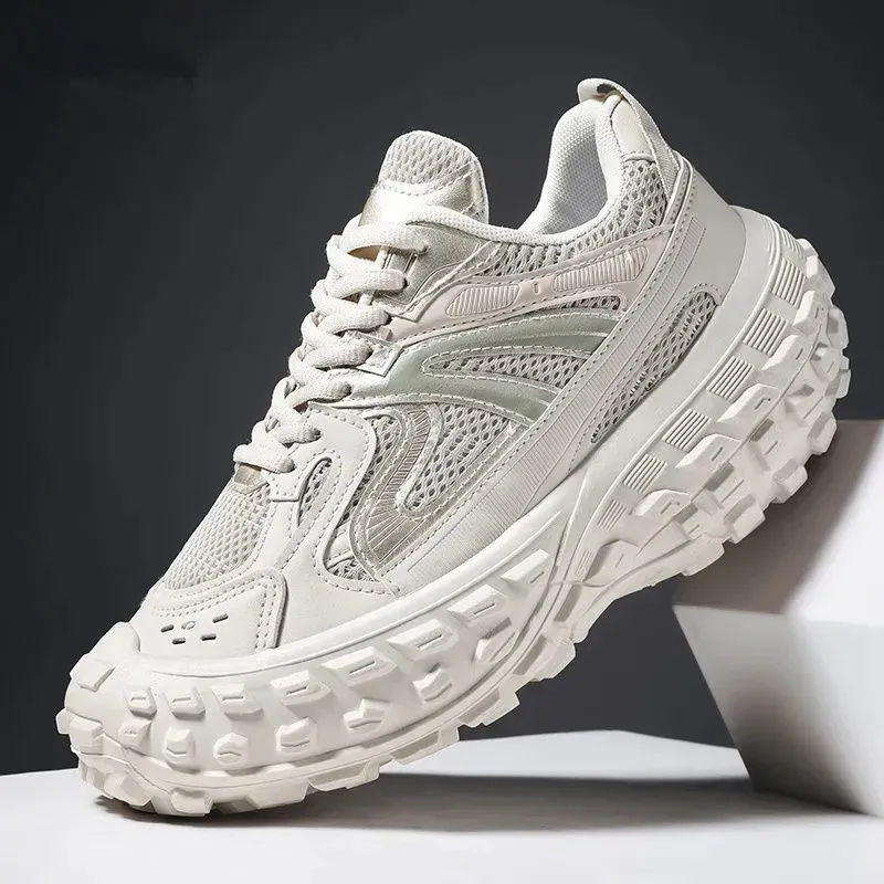 Durian Tank Dad Shoes: Thick Soled Height Increasing Paris Tire Shoes for Men and Women