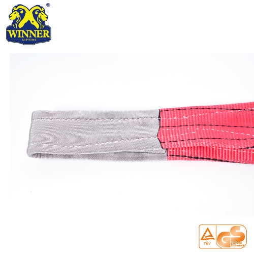 Polyester Flat Eye and Eye Webbing Sling With Capacity Stripe