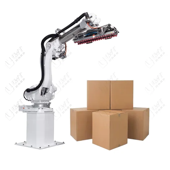 Automatic Robot Palletizer Machine for Daily Chemical Products Cartons Packaging