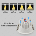 Aluminum Supermarket Retail Anti-Glare Spotlights Downlight