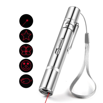 USB Rechargeable LED Flashlight Laser Pet Training Tool