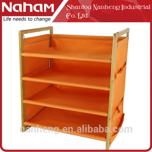 Naham 4 Tier Shoe Boot Bamboo Rack