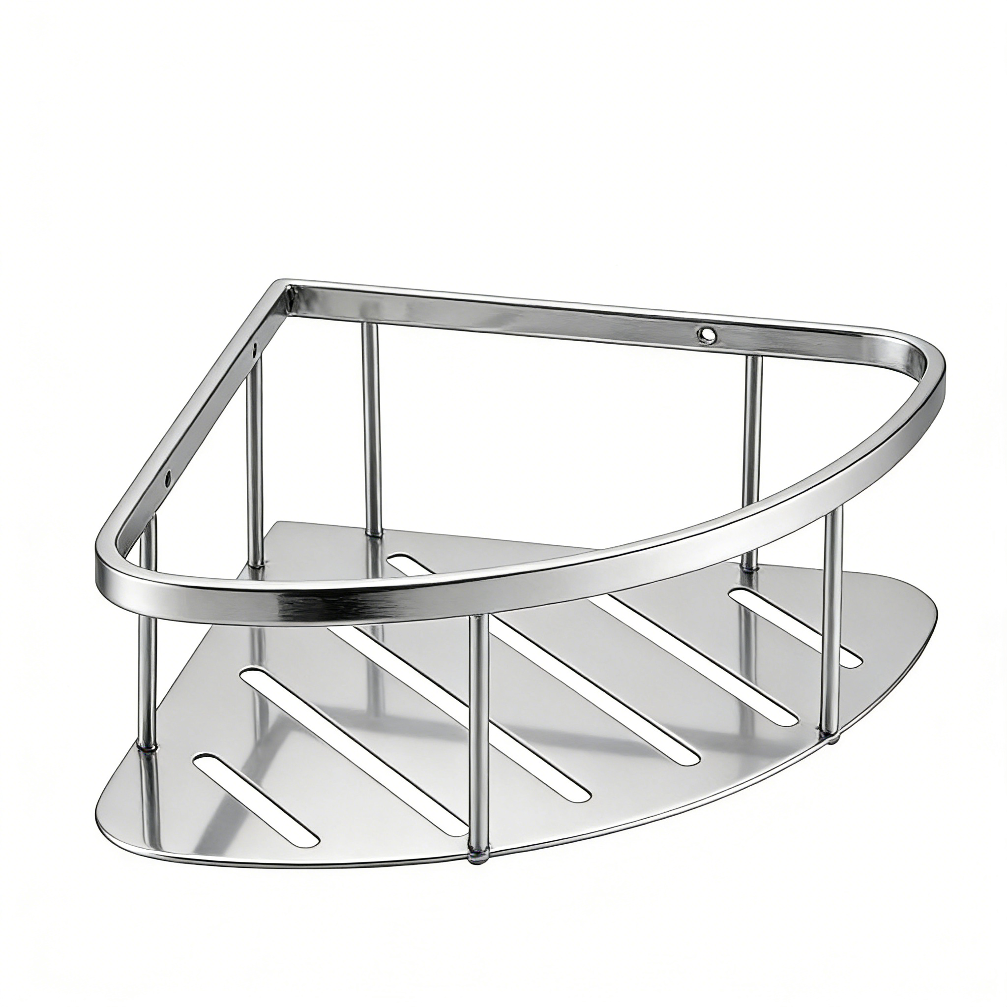 chrome corner shower shelf