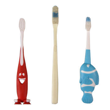 Toothbrush, made of plastic handle and fairs