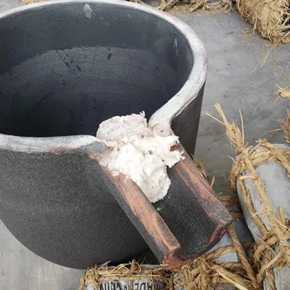 Spouted Silicon Carbide Graphite Crucible