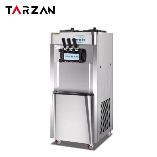 Factory Wholesale 2+1 Flavor Soft Serve Ice Cream Machine: Brand Compressor & Pre-cooling Function
