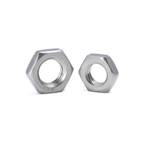 Title: DIN439 Stainless Steel 304 Hex Jam Nut Specifications