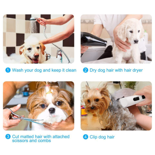 USB Rechargeable Cordless Pet Grooming Set