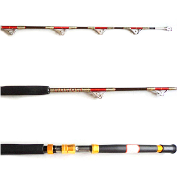 Solid Fiberglass Boat Trolling Fishing Rod for Various Weight and Length Specifications