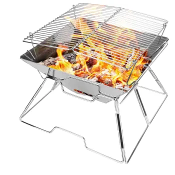Portable Folding Charcoal Grill for Outdoor Camping and BBQ