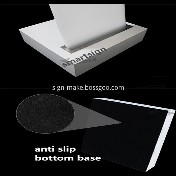 floor standing poster holder