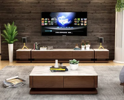 Home coffee table TV cabinet combination living room