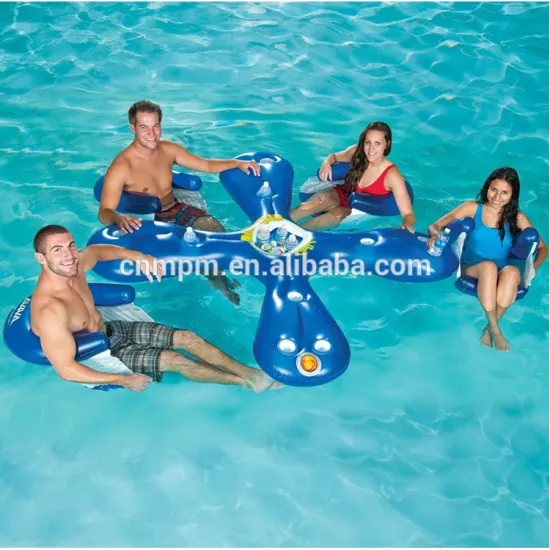 Custom design water fun inflatable floating pool bar