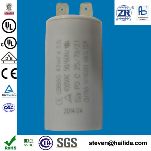 300vac Cbb60 Sh Motor Run Capacitor Of P0 6.3uf 450v 40 70 21, High ...