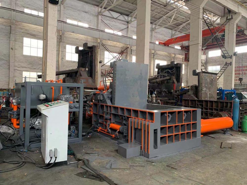 Push-out Scrap Aluminum Steel Metal Baler Compactor