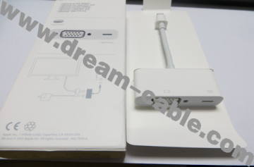 Lightning to VGA Adapter AV Cable for Apple iPhone 5 iPad 4 iPad Mini iPod Touch 5