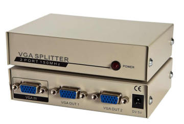 1 to 2 VGA Splitter 250MHz VGA Splitter