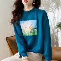 autumn Japanese and Korean fake two sweatshirts