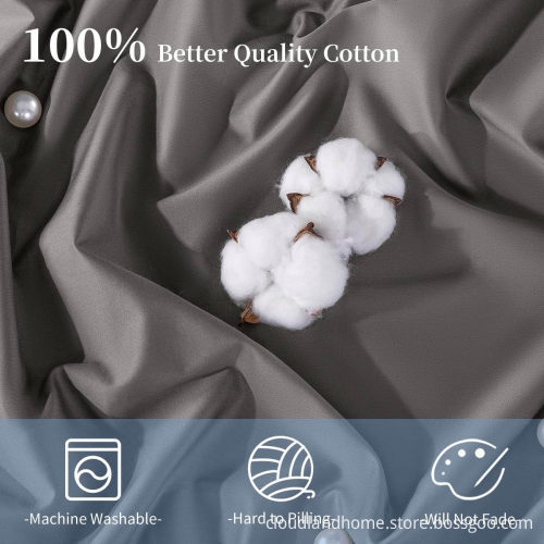 Cloudland 100% Egyptian Cotton Super King Size Bed Sheet Set (4 Pieces) - Printed Fabric