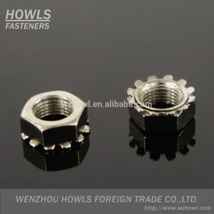 Hex K nuts / K cap nut / K lock nut / K-type nut / kep nut