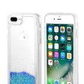 Caso anti-amarelado Quick Glitering Sand 2 in 1 para iPhone8
