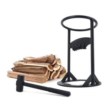 Outdoor Wholesale Firewood Processing Machine: Affordable, Manual Vertical Log Splitter